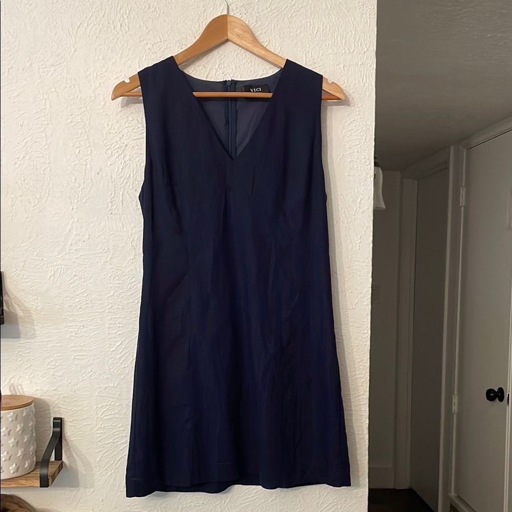 Vici Deep Blue Sleeveless Mini Dress Size Medium
